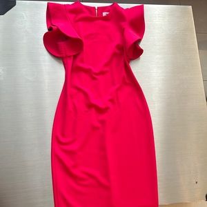 Calvin Klein pink midi dress